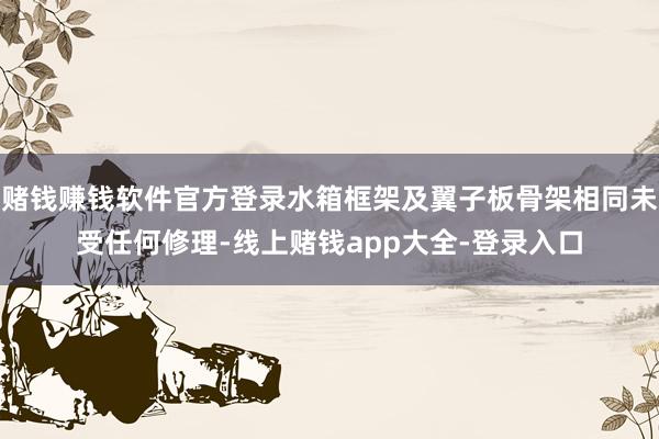 赌钱赚钱软件官方登录水箱框架及翼子板骨架相同未受任何修理-线上赌钱app大全-登录入口