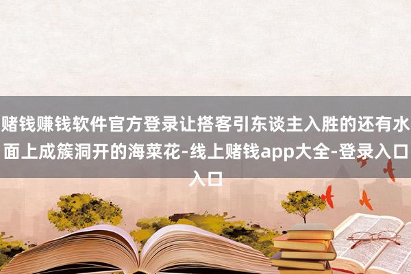 赌钱赚钱软件官方登录让搭客引东谈主入胜的还有水面上成簇洞开的海菜花-线上赌钱app大全-登录入口