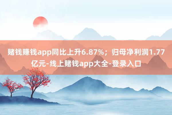 赌钱赚钱app同比上升6.87%；归母净利润1.77亿元-线上赌钱app大全-登录入口